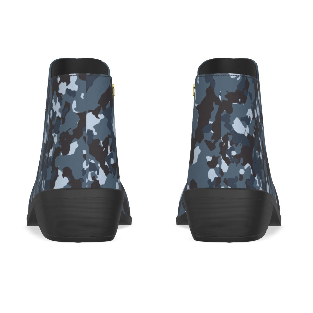 60 Couture Haute Women's Blue Camouflage Fashion Boots