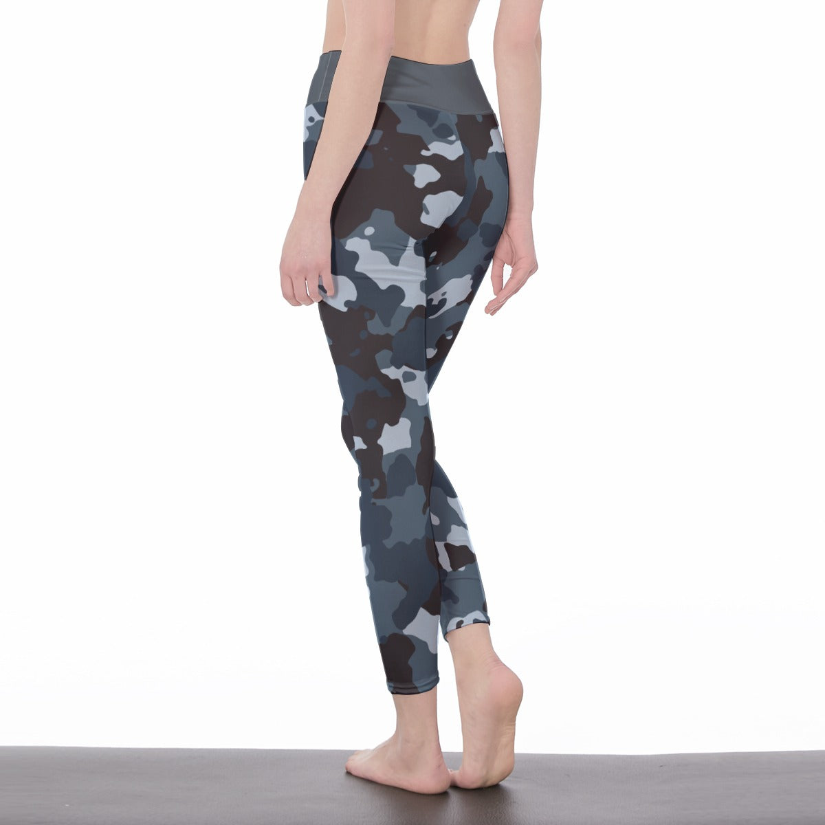 34 Couture Haute Women's Blue Camouflage Leggings