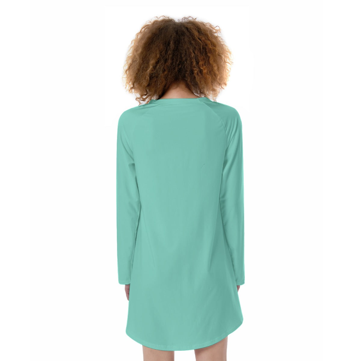 13 Couture Haute Women's Turquoise Blue Raglan Sleeve Dress