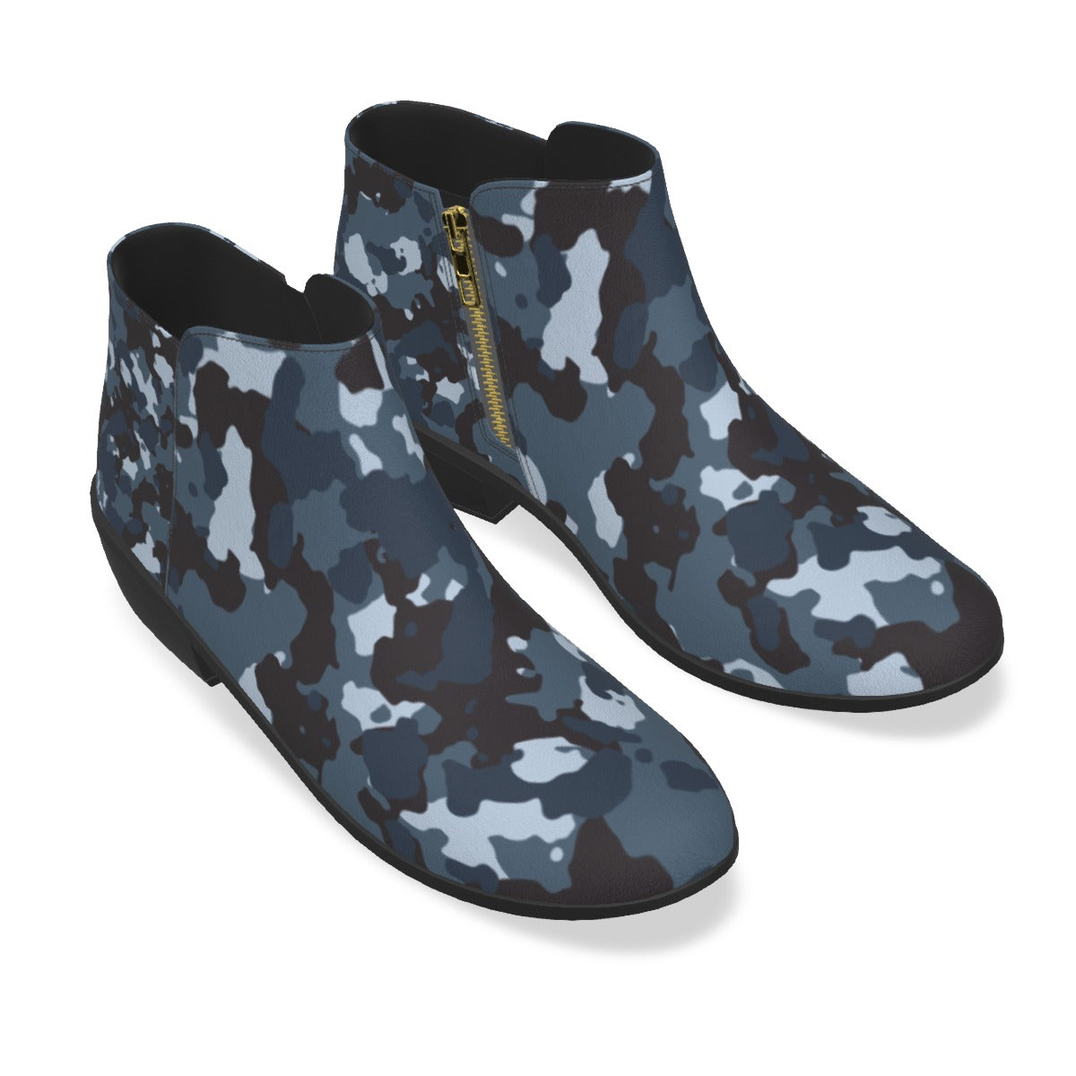 60 Couture Haute Women's Blue Camouflage Fashion Boots