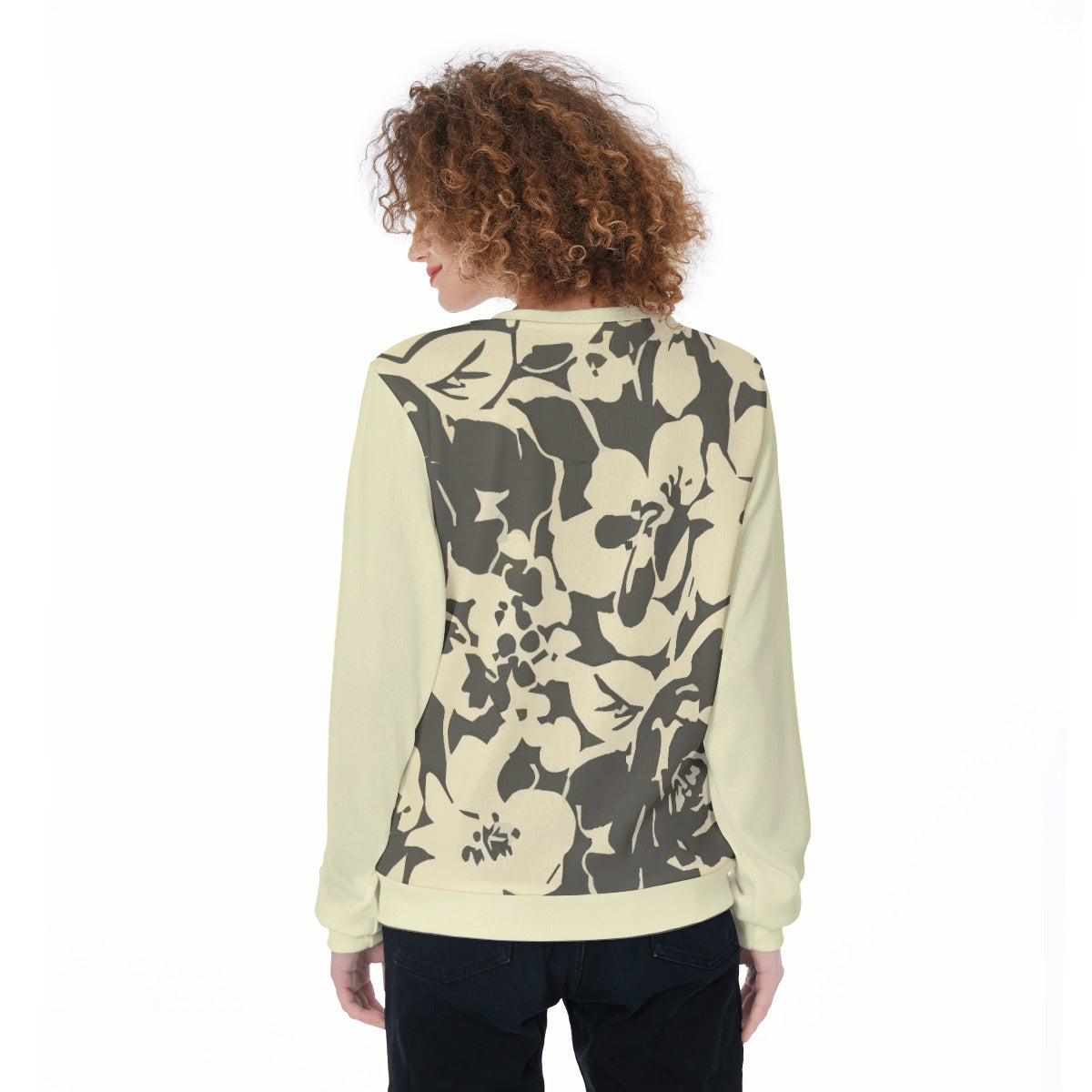 64 Couture Haute Women's Beige Floral Sweater