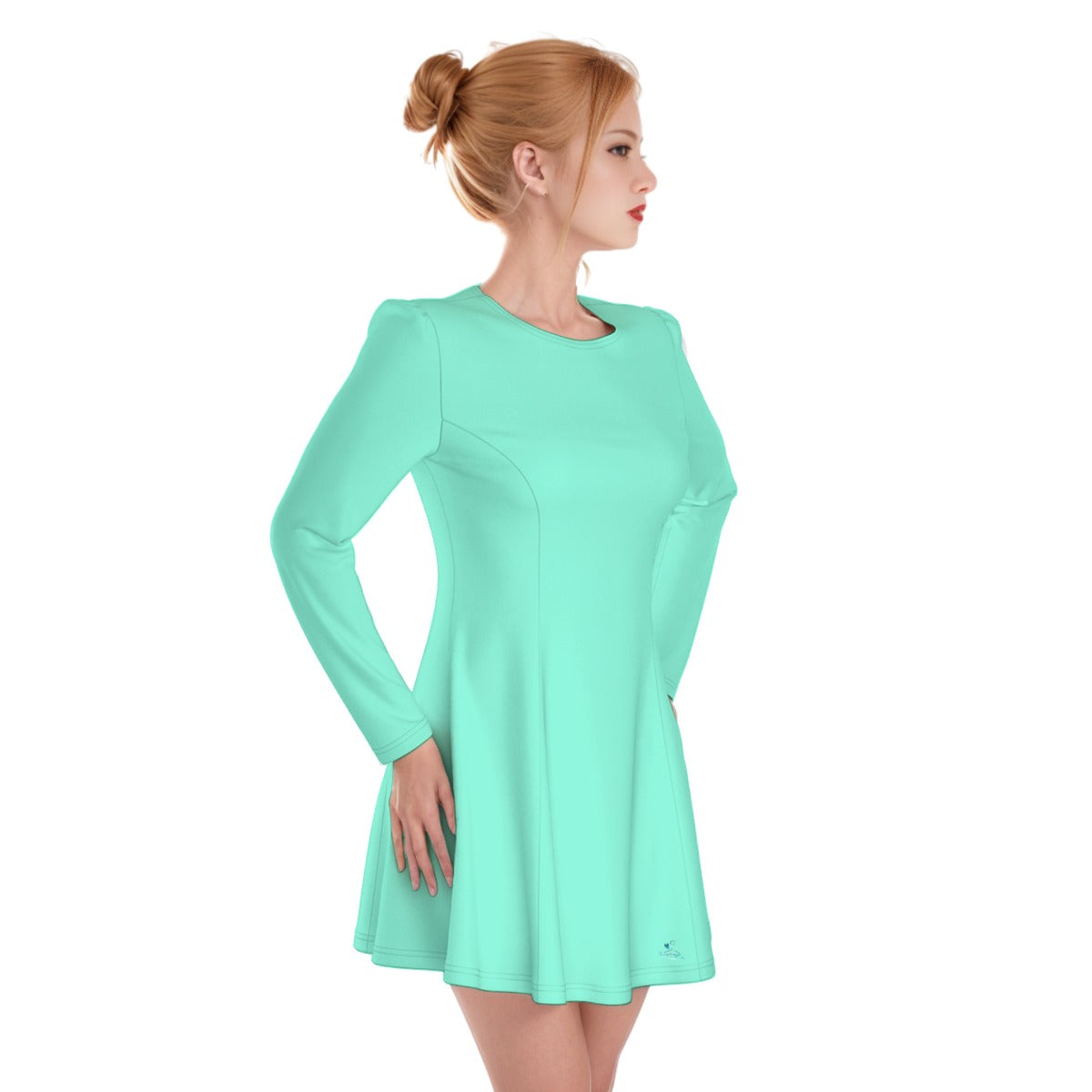 76 Couture Haute Women's Turquoise Irish Dress W/Plus