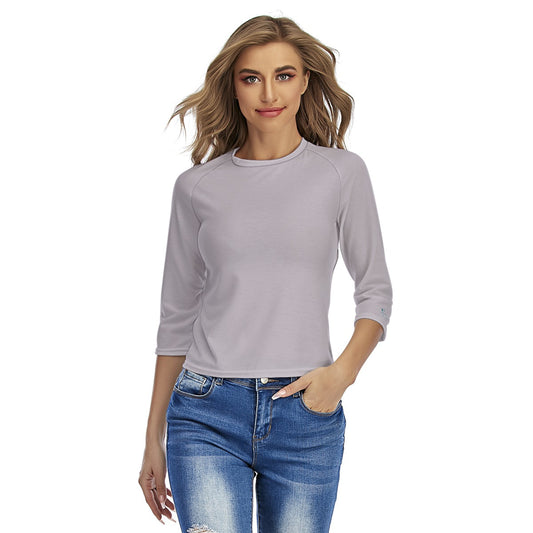 75 Couture Haute Women's Lavender Raglan Sleeves T-shirts