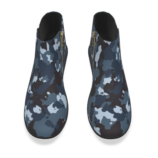 60 Couture Haute Women's Blue Camouflage Fashion Boots