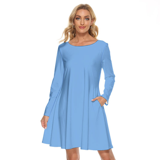 29 Couture Haute Women's Turquoise Crew Neck Dress