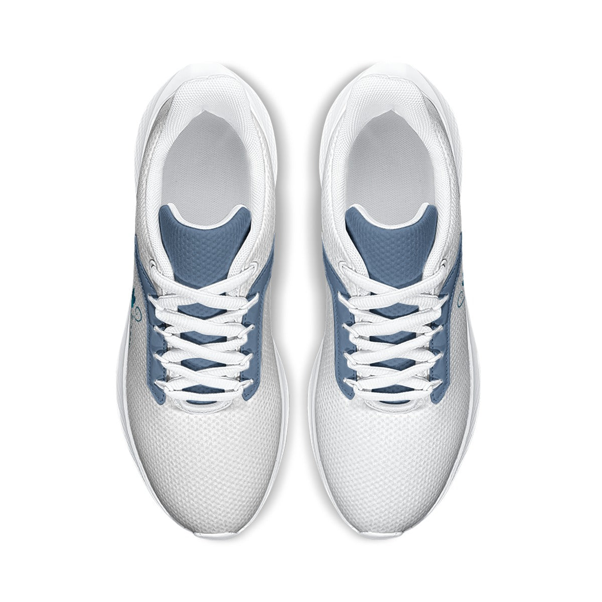 104 Couture Haute Women's White Blue Road Running Shoes