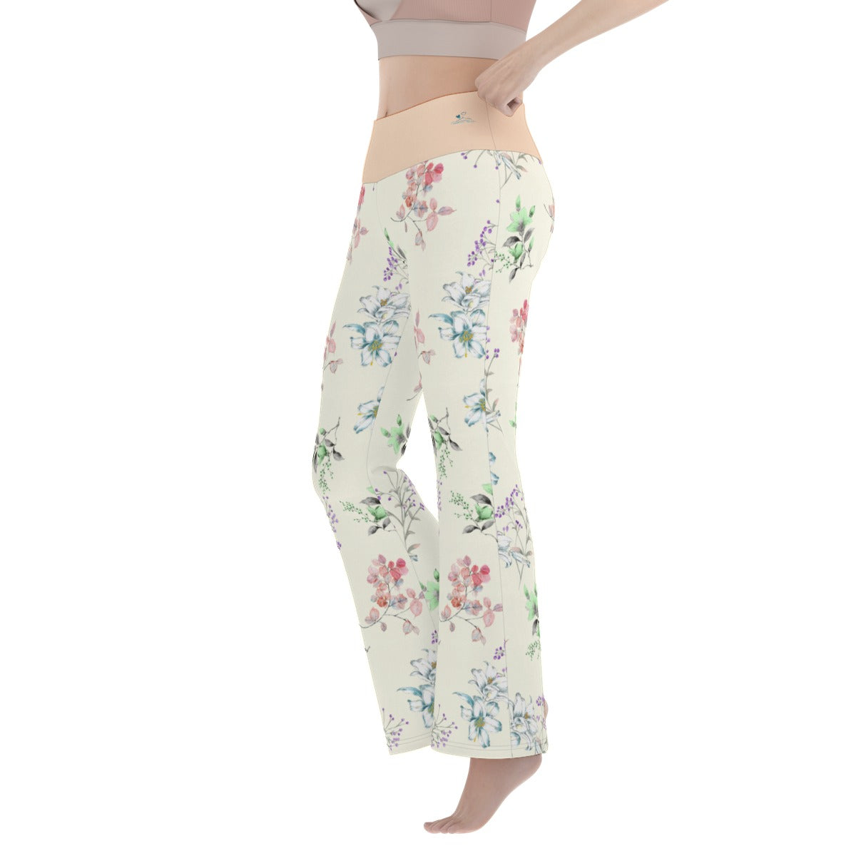 70 Couture Haute Women's Floral Flare Yoga Pants