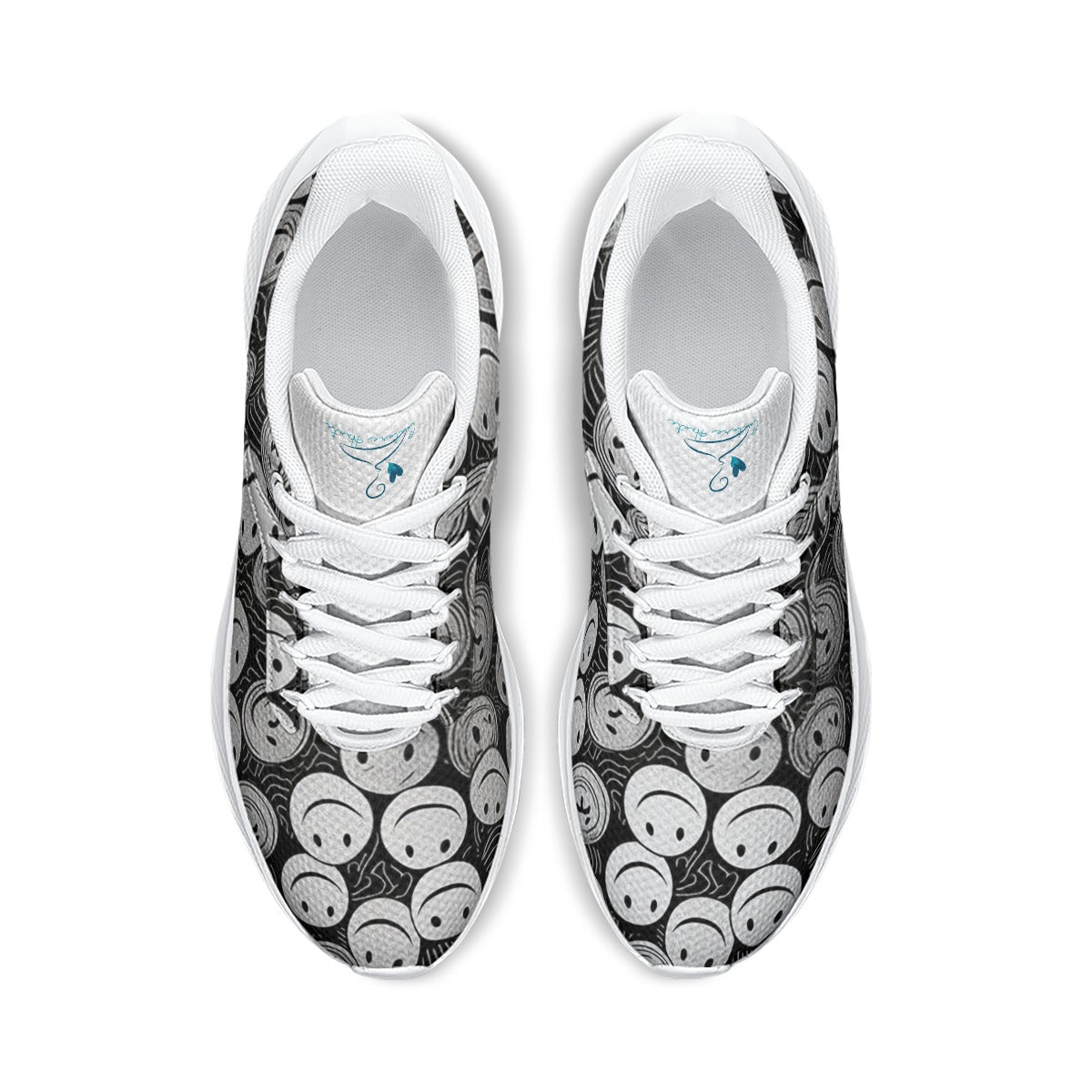 107 Couture Haute Women's Black Smiley Face Road Running Shoes