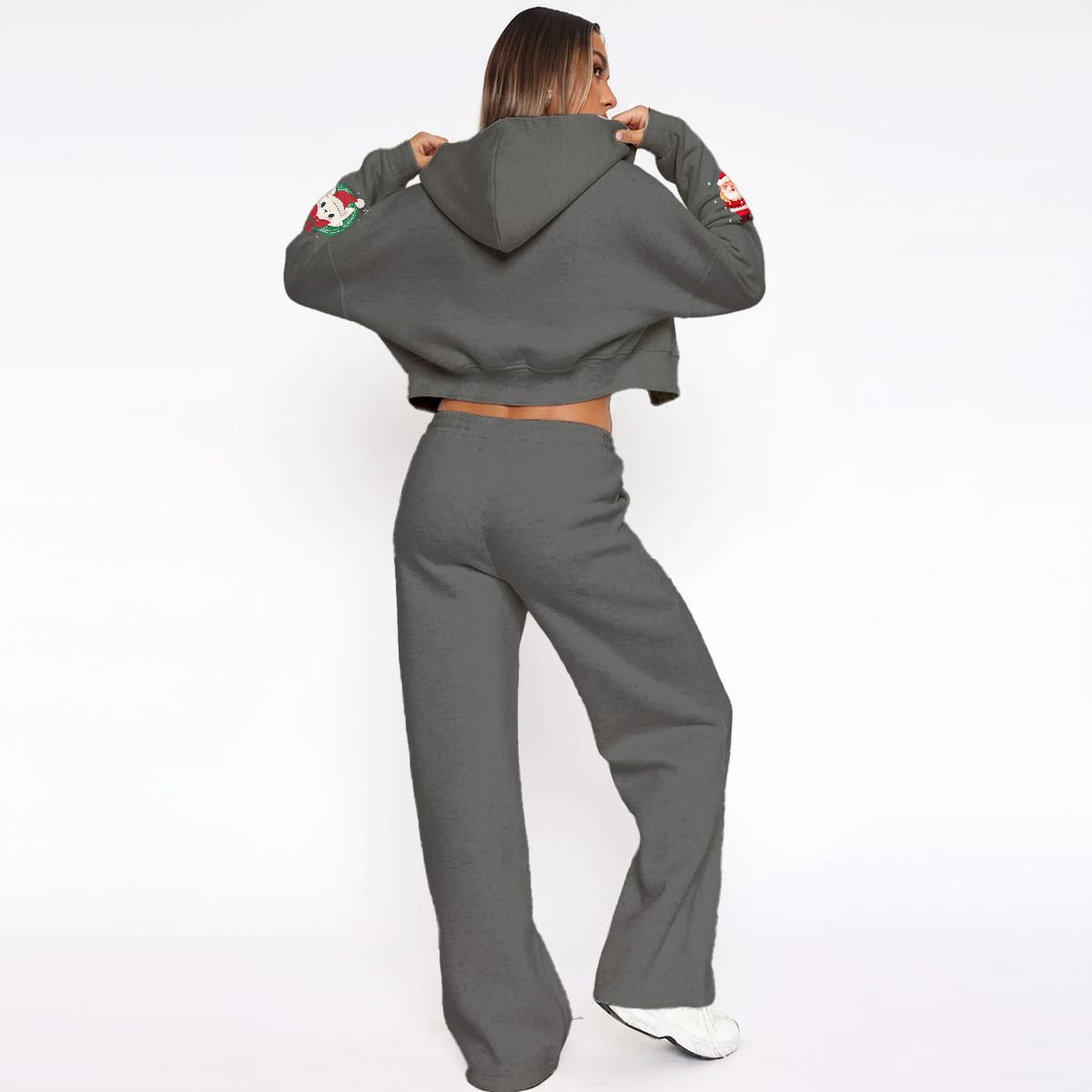 125 Couture Haute Women’s Christmas Tracksuit With Fleece|DTF in Many Colors