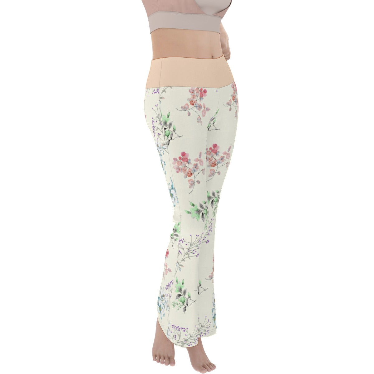 70 Couture Haute Women's Floral Flare Yoga Pants